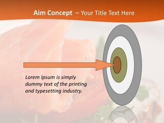 Sandwich Parsley Tomato PowerPoint Template