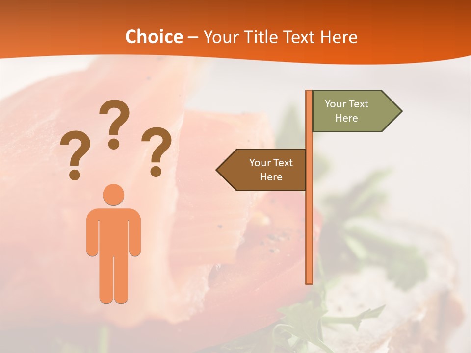 Sandwich Parsley Tomato PowerPoint Template