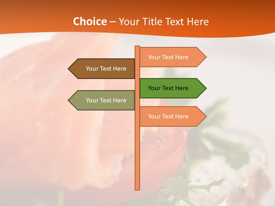 Sandwich Parsley Tomato PowerPoint Template