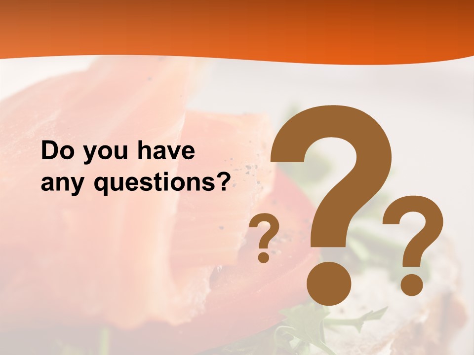 Sandwich Parsley Tomato PowerPoint Template