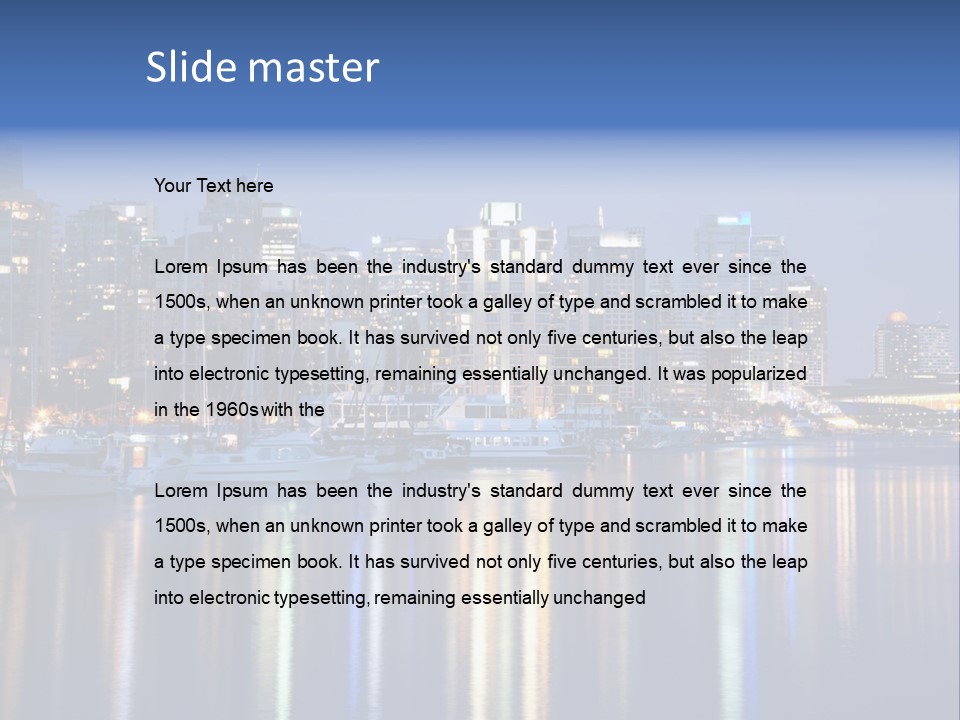 Commercial Financial Columbia PowerPoint Template