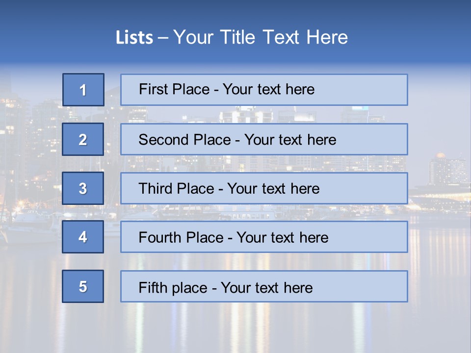 Commercial Financial Columbia PowerPoint Template