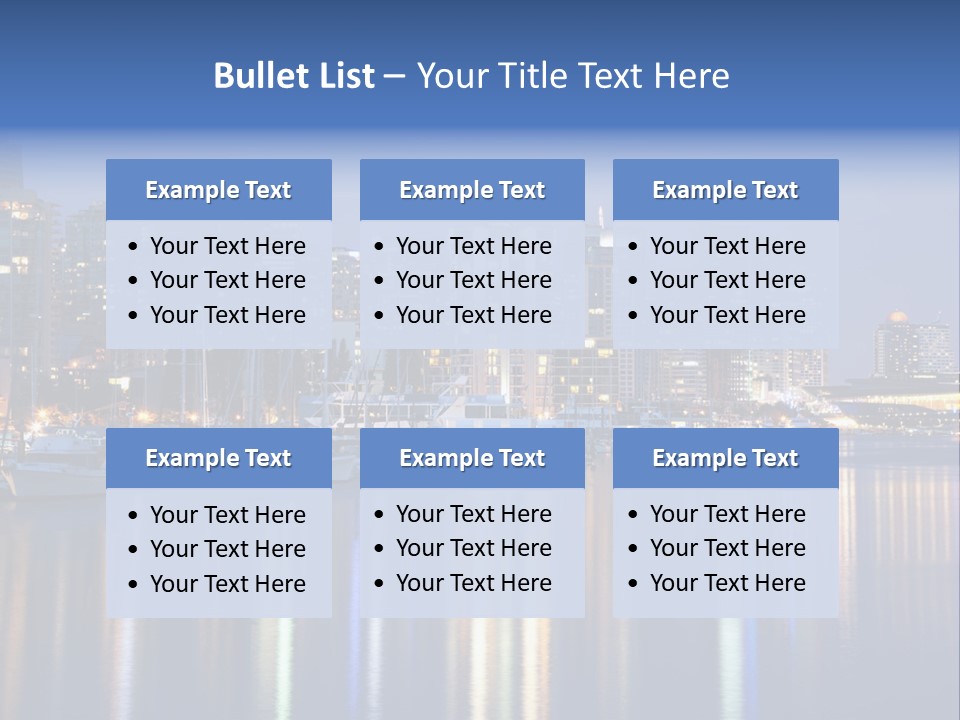Commercial Financial Columbia PowerPoint Template