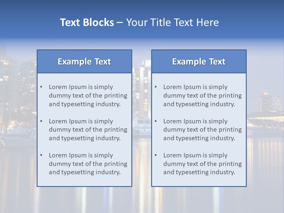 Commercial Financial Columbia PowerPoint Template