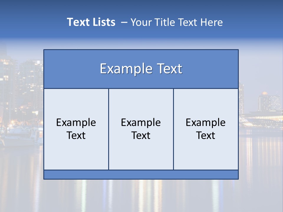Commercial Financial Columbia PowerPoint Template
