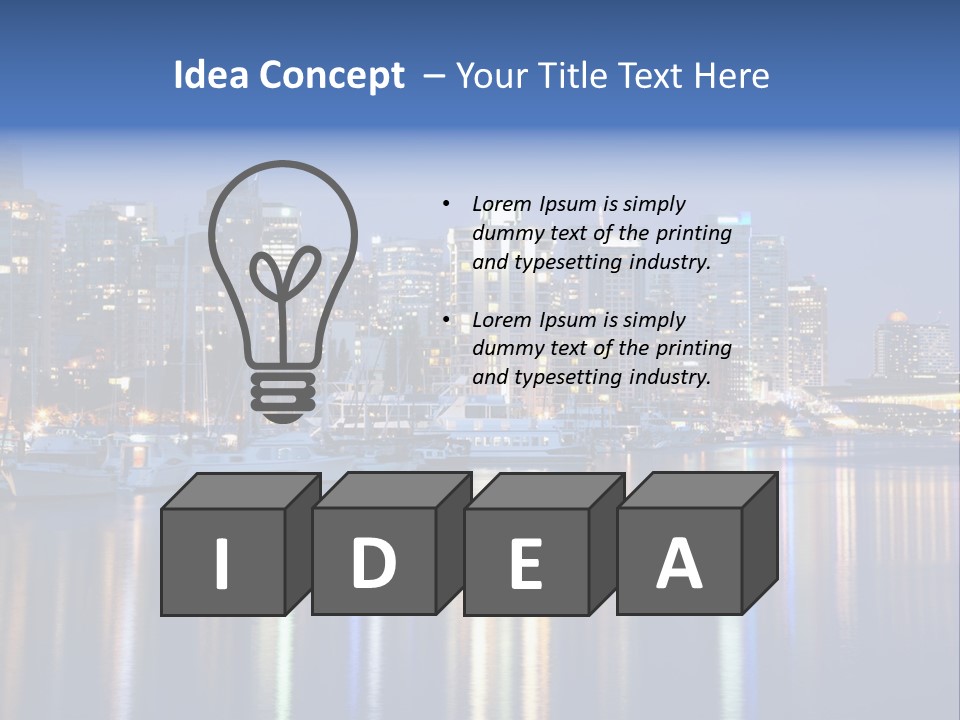 Commercial Financial Columbia PowerPoint Template