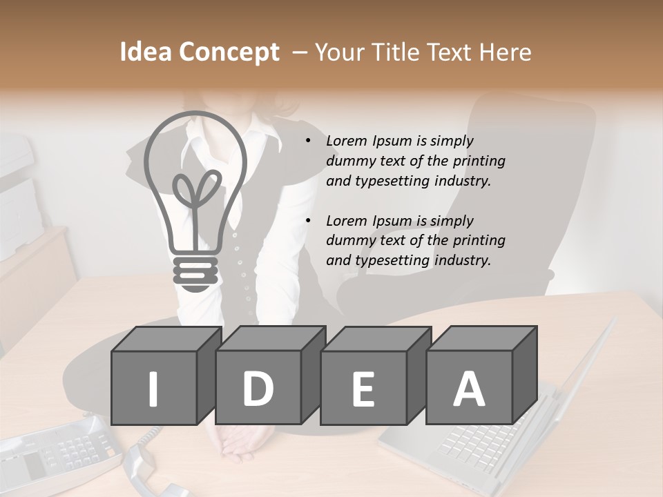 Relaxation White Activity PowerPoint Template