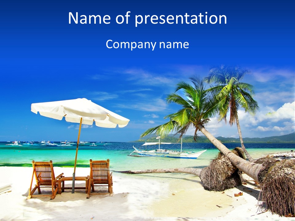 Bar Scenery Hotel PowerPoint Template