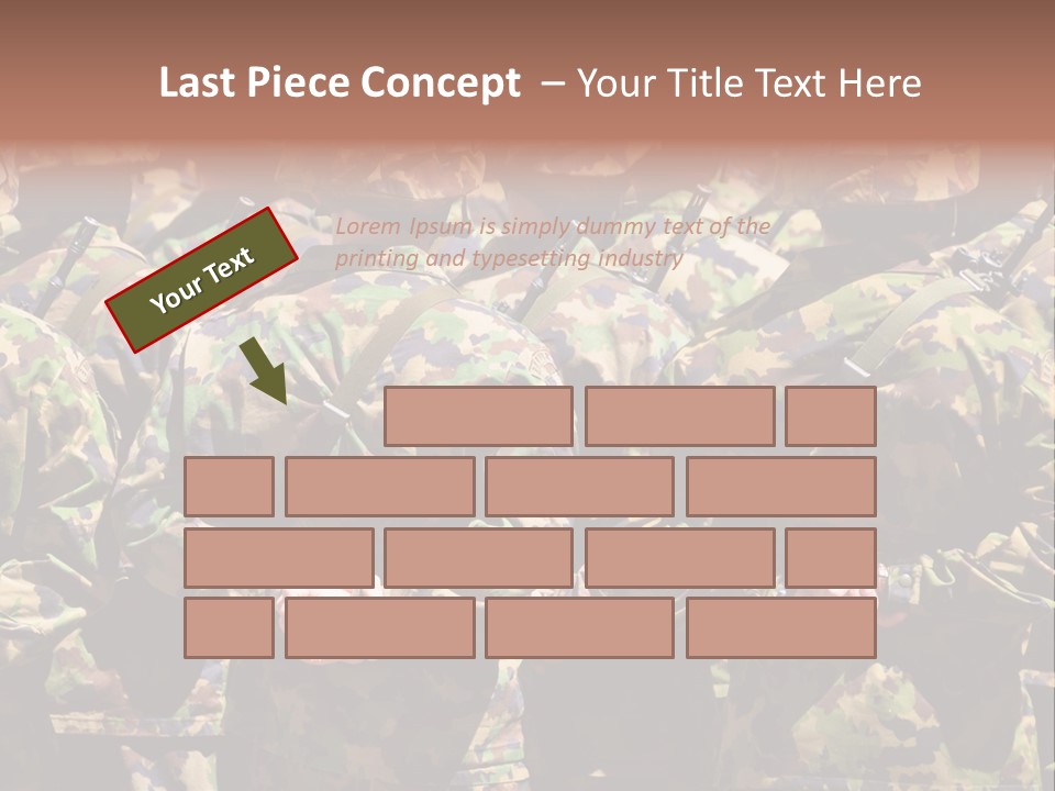 Uniform Man Division PowerPoint Template