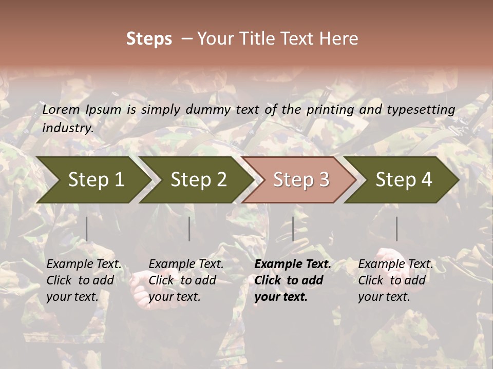 Uniform Man Division PowerPoint Template