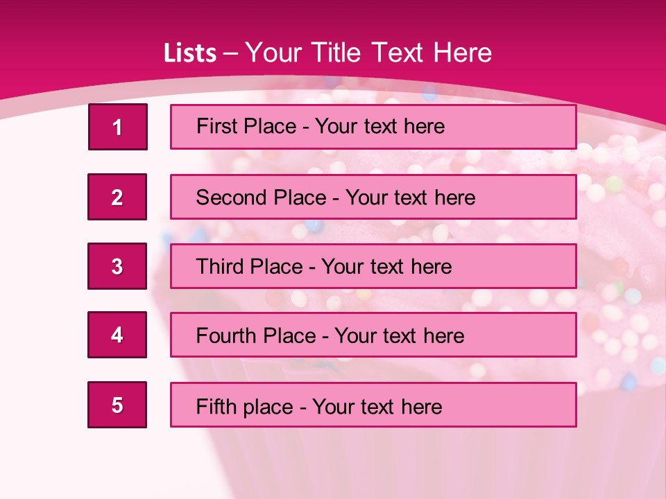 Card Pretty Cake PowerPoint Template