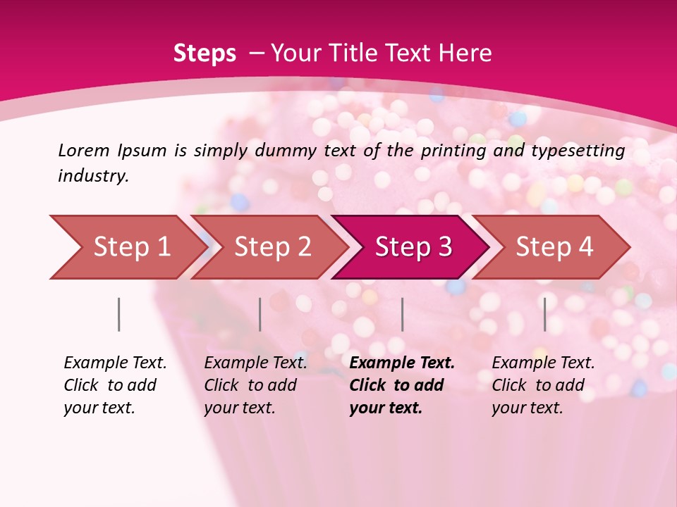 Card Pretty Cake PowerPoint Template
