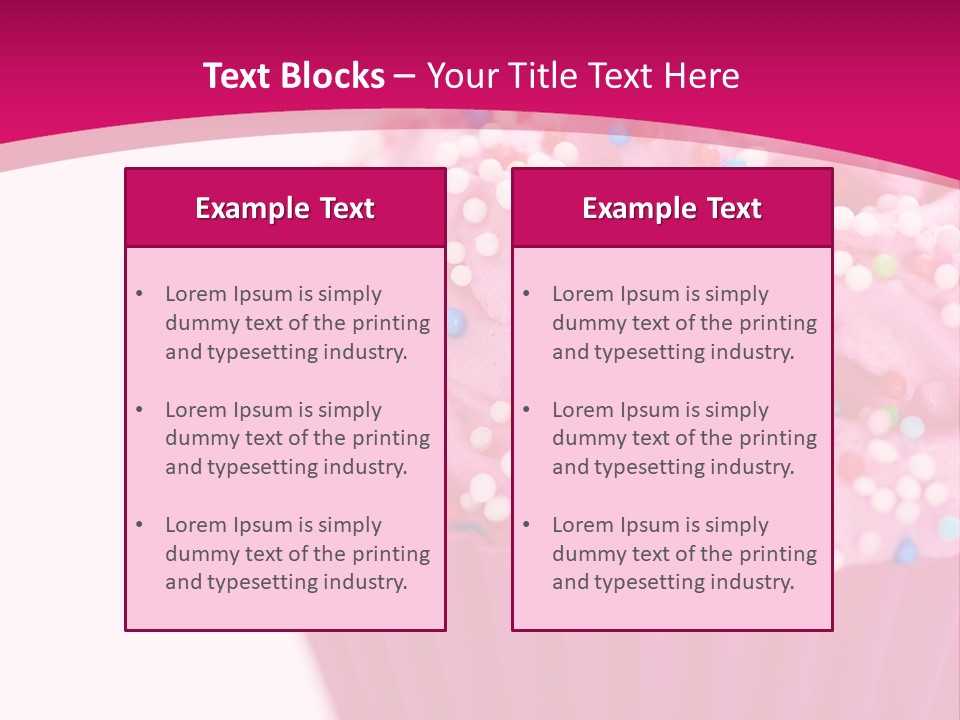 Card Pretty Cake PowerPoint Template