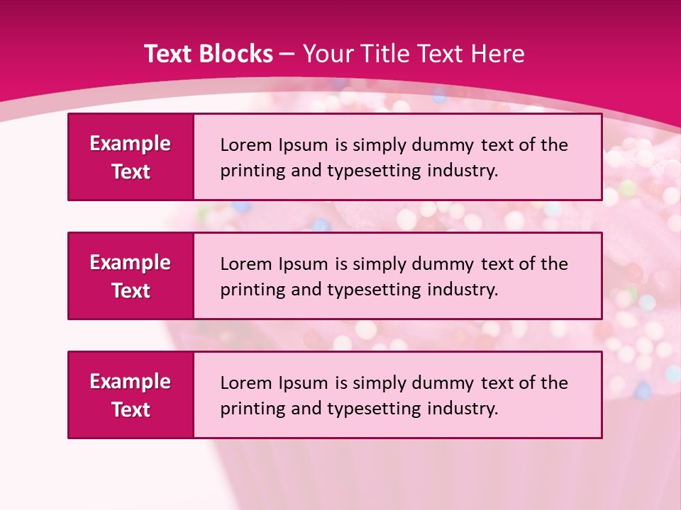 Card Pretty Cake PowerPoint Template