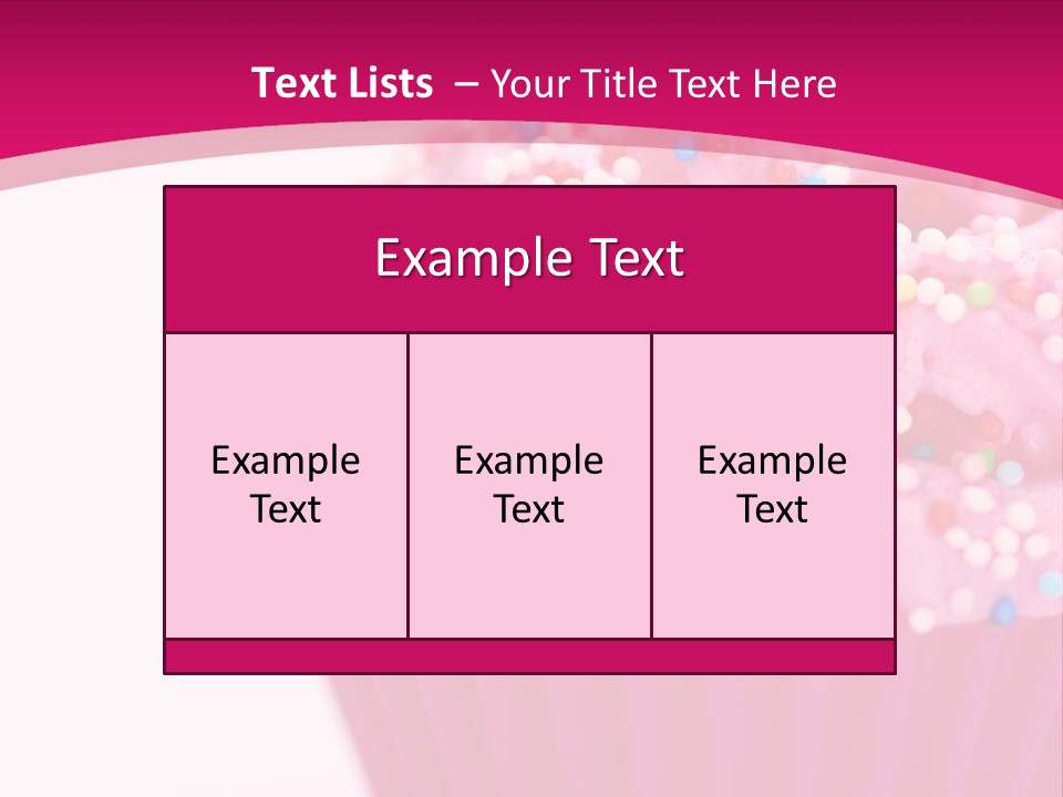 Card Pretty Cake PowerPoint Template