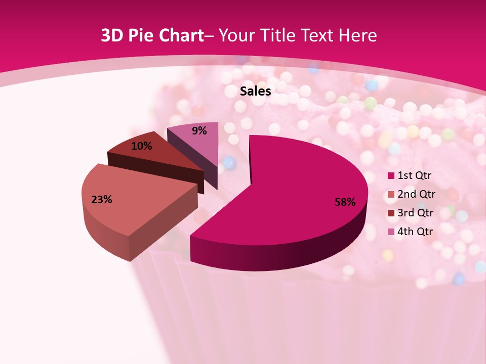 Card Pretty Cake PowerPoint Template