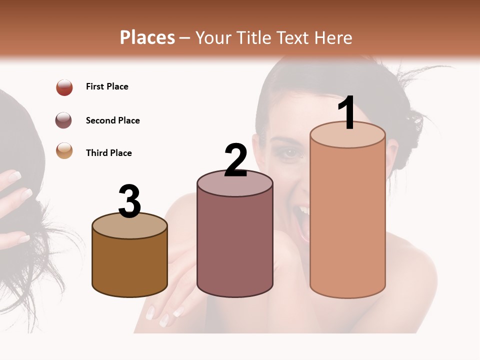 Caucasian Humor Face PowerPoint Template