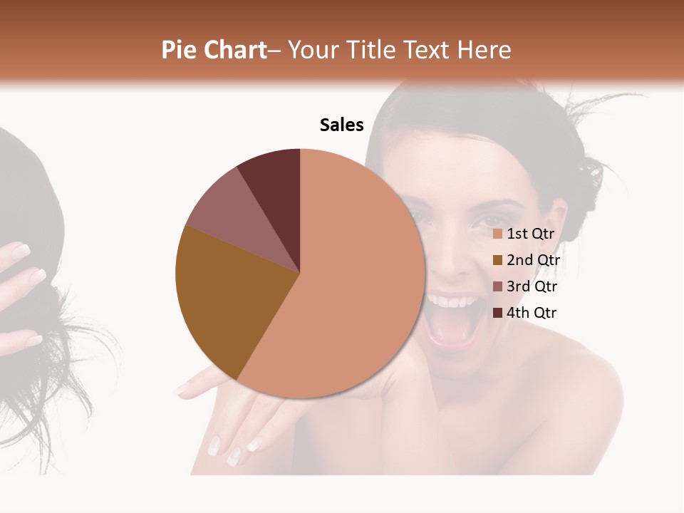 Caucasian Humor Face PowerPoint Template