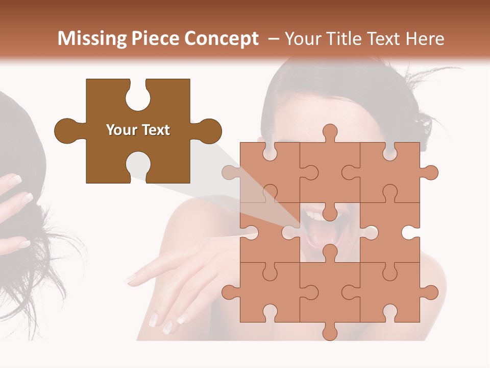 Caucasian Humor Face PowerPoint Template