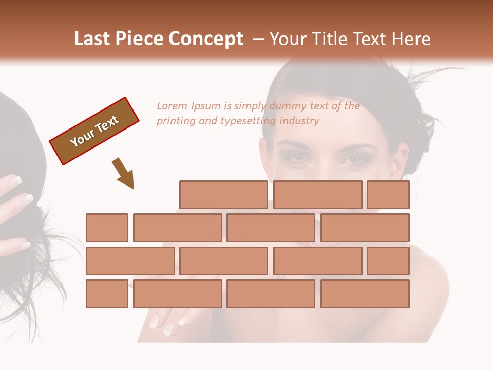 Caucasian Humor Face PowerPoint Template