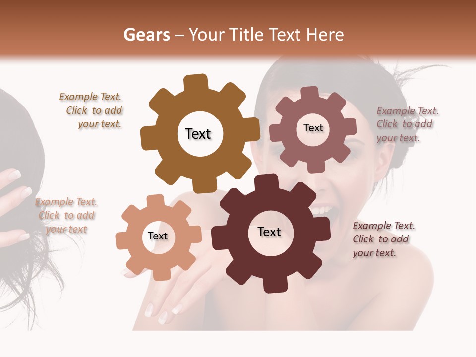 Caucasian Humor Face PowerPoint Template