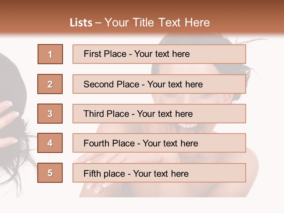 Caucasian Humor Face PowerPoint Template