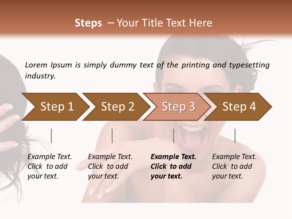 Caucasian Humor Face PowerPoint Template