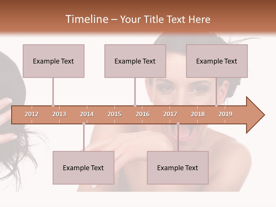 Caucasian Humor Face PowerPoint Template
