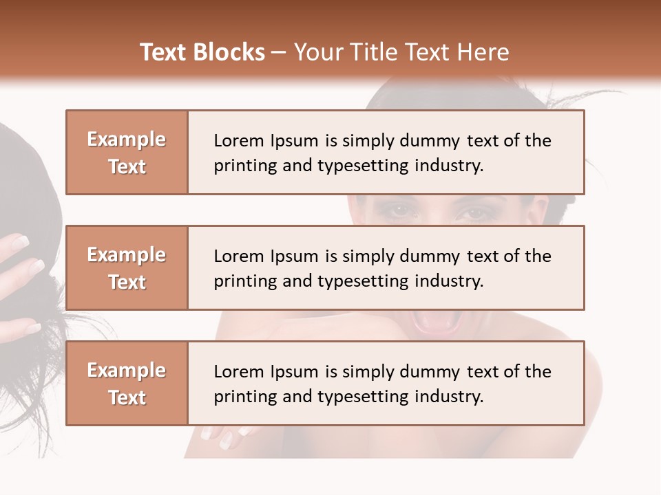 Caucasian Humor Face PowerPoint Template