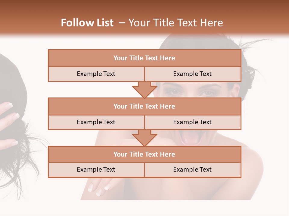 Caucasian Humor Face PowerPoint Template