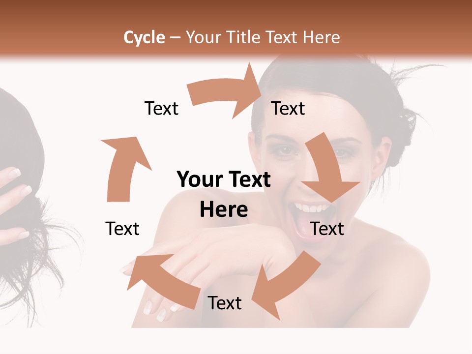 Caucasian Humor Face PowerPoint Template