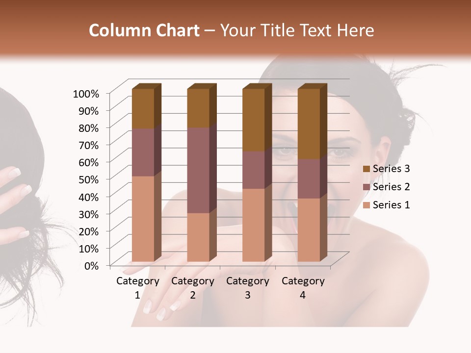 Caucasian Humor Face PowerPoint Template