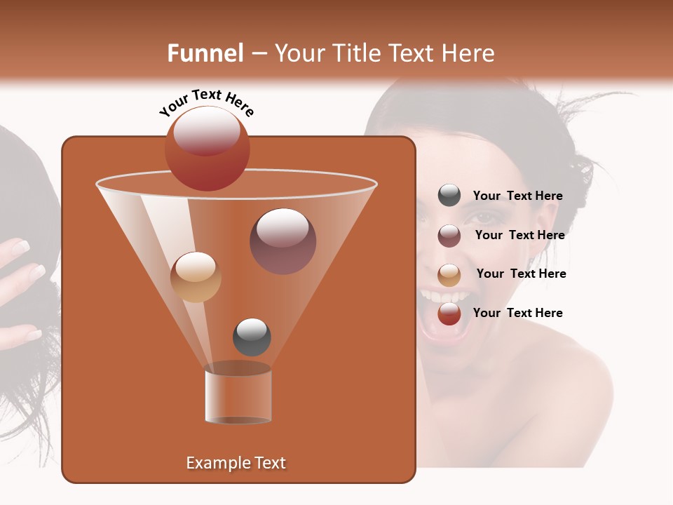 Caucasian Humor Face PowerPoint Template