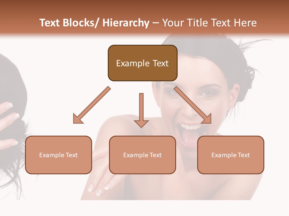 Caucasian Humor Face PowerPoint Template