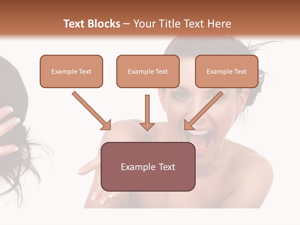 Caucasian Humor Face PowerPoint Template