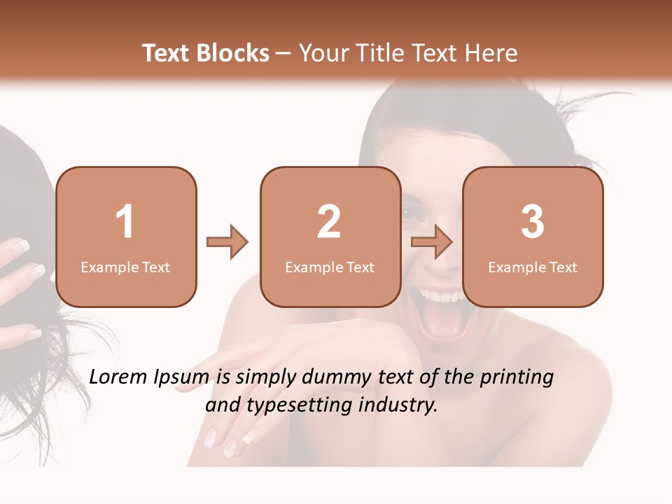 Caucasian Humor Face PowerPoint Template