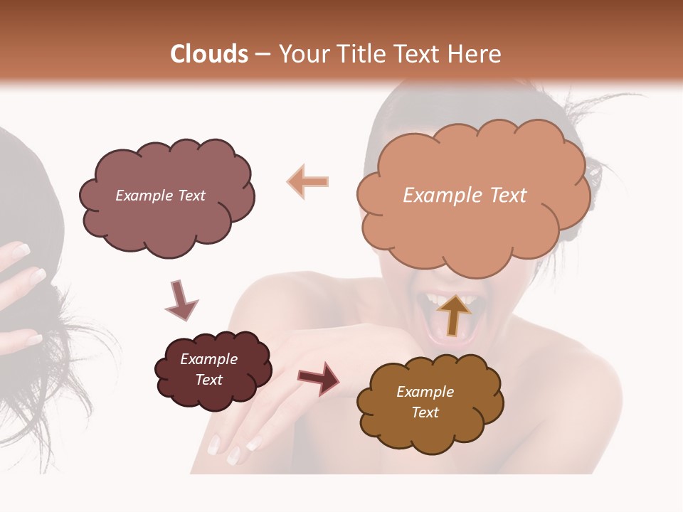 Caucasian Humor Face PowerPoint Template