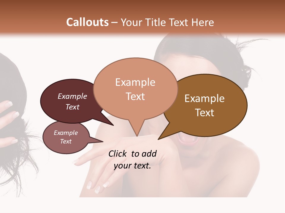 Caucasian Humor Face PowerPoint Template