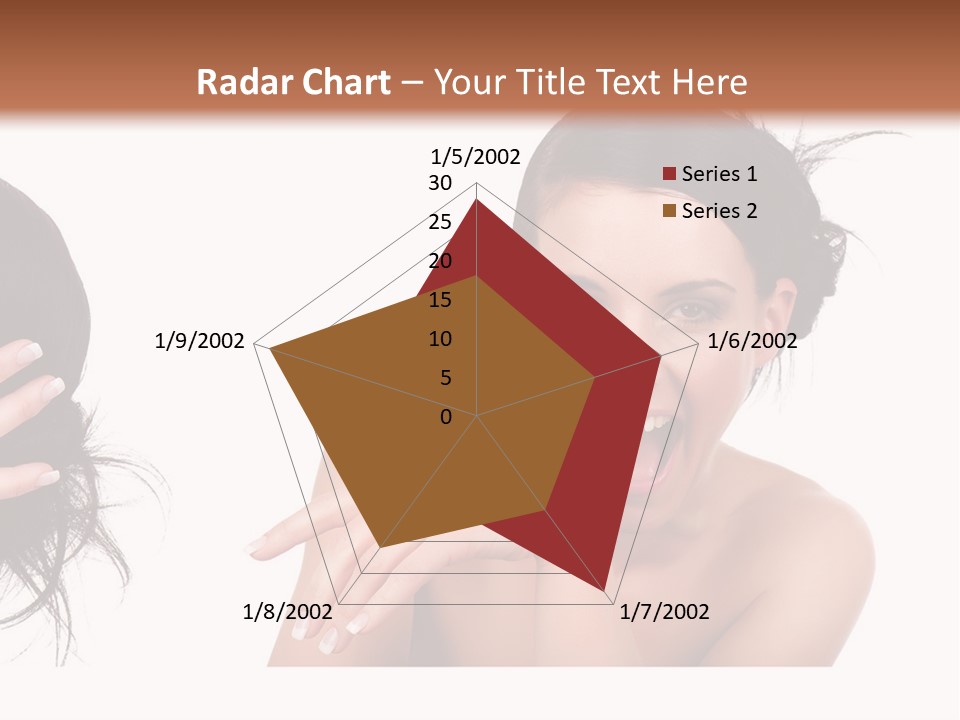 Caucasian Humor Face PowerPoint Template