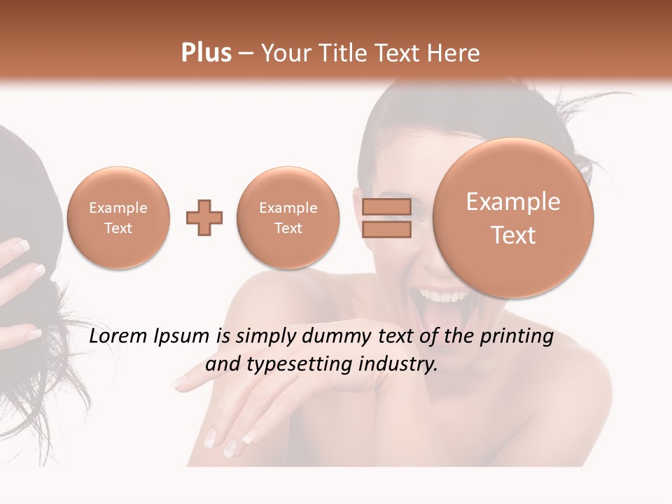 Caucasian Humor Face PowerPoint Template