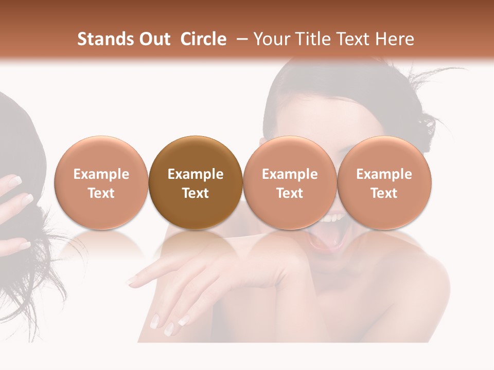 Caucasian Humor Face PowerPoint Template