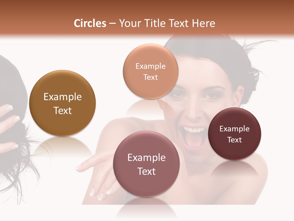 Caucasian Humor Face PowerPoint Template