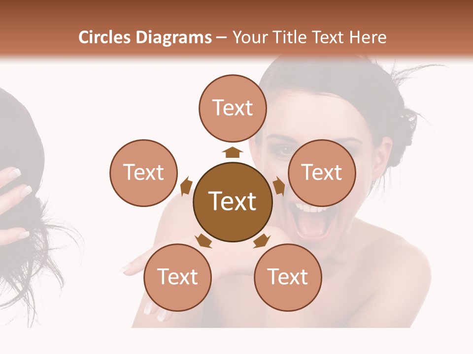 Caucasian Humor Face PowerPoint Template