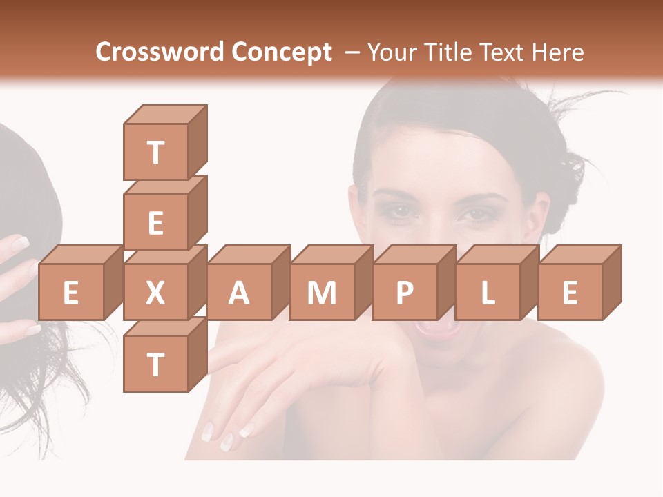 Caucasian Humor Face PowerPoint Template