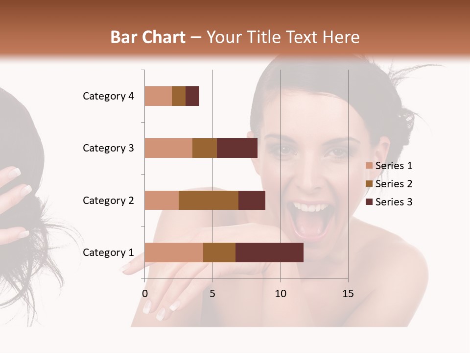 Caucasian Humor Face PowerPoint Template