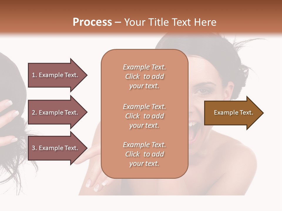 Caucasian Humor Face PowerPoint Template