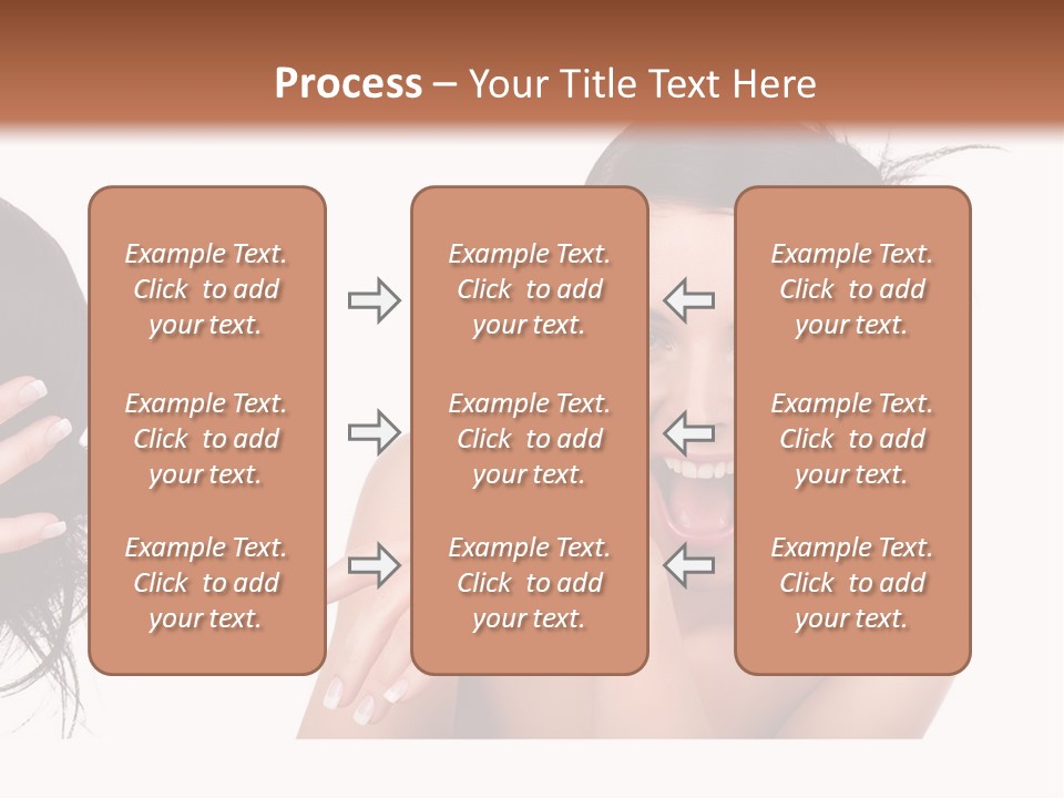 Caucasian Humor Face PowerPoint Template