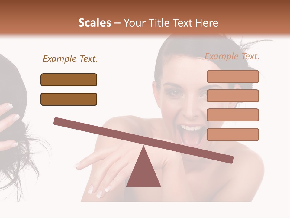 Caucasian Humor Face PowerPoint Template