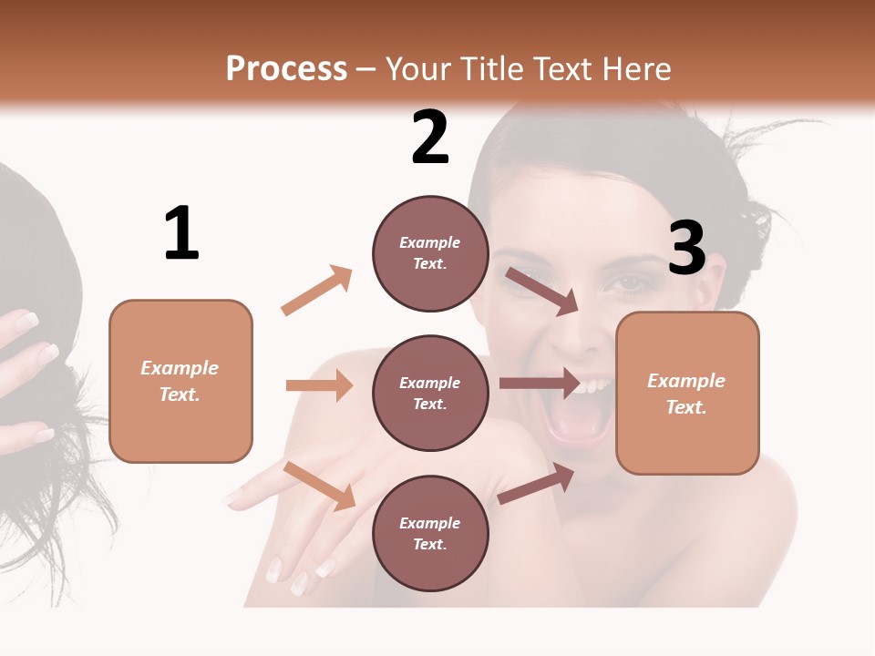 Caucasian Humor Face PowerPoint Template