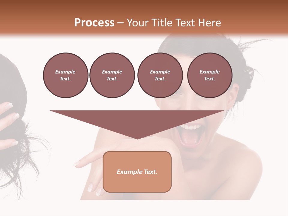 Caucasian Humor Face PowerPoint Template